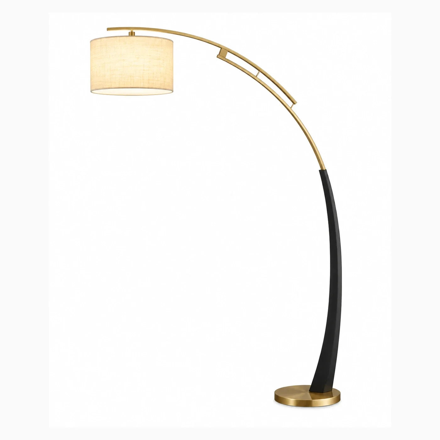 Bliss & Birch Arc Floor Lamp with Drum Shade
