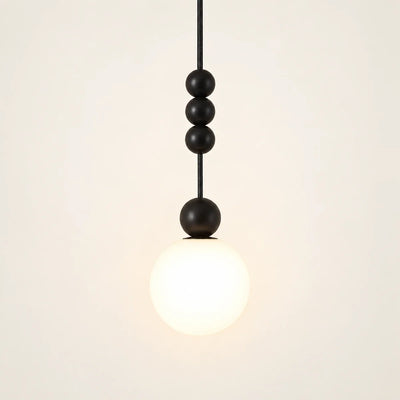 Bliss & Birch Decorative Black Bead Globe Pendant