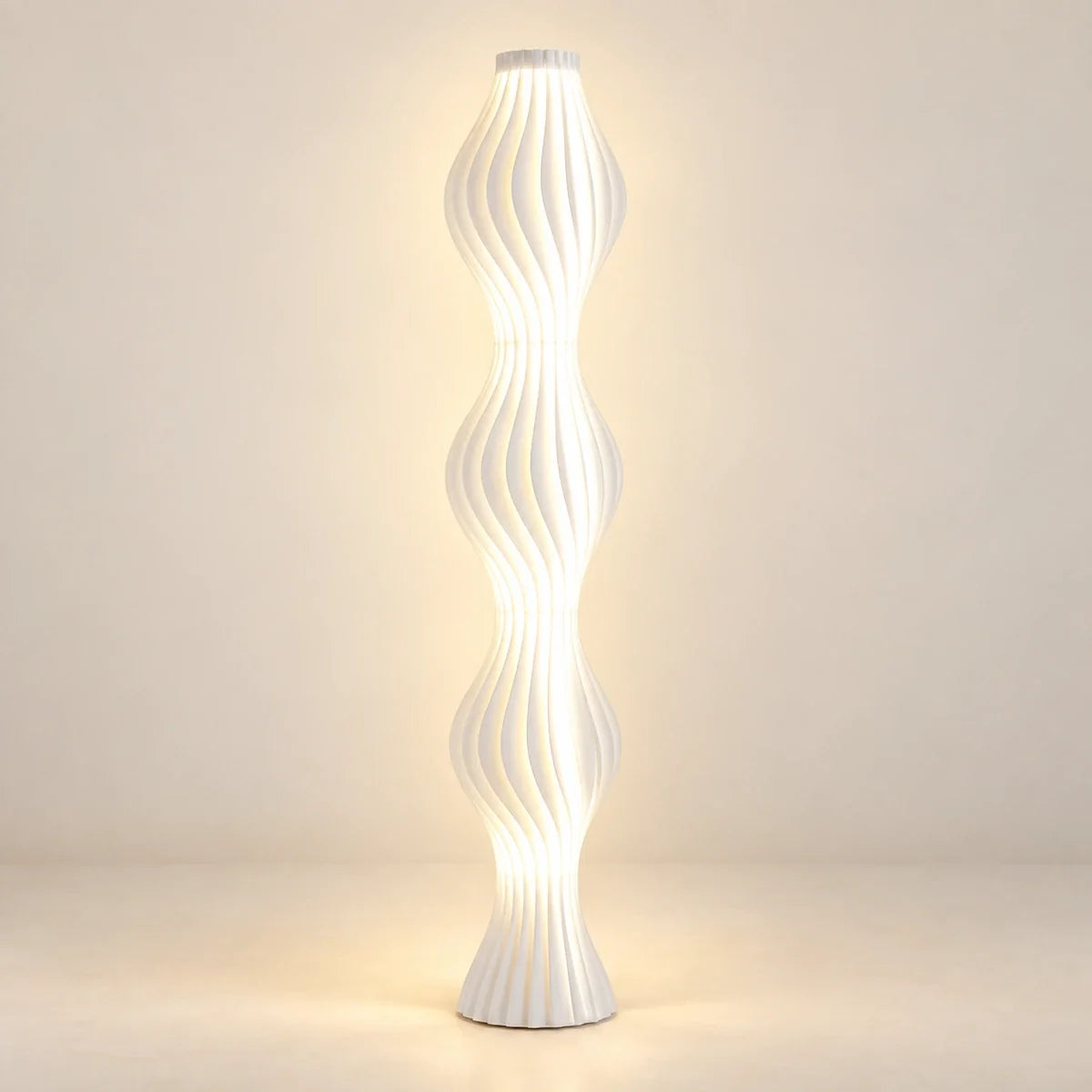Bliss & Birch Sculptural Twist LED Floor Lamp