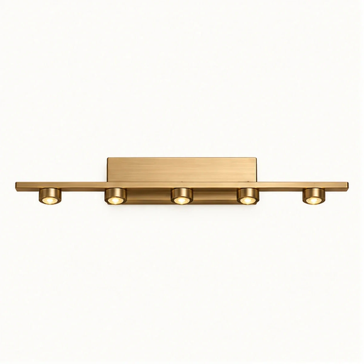 Bliss & Birch Antique Brass Five-Light Picture Light