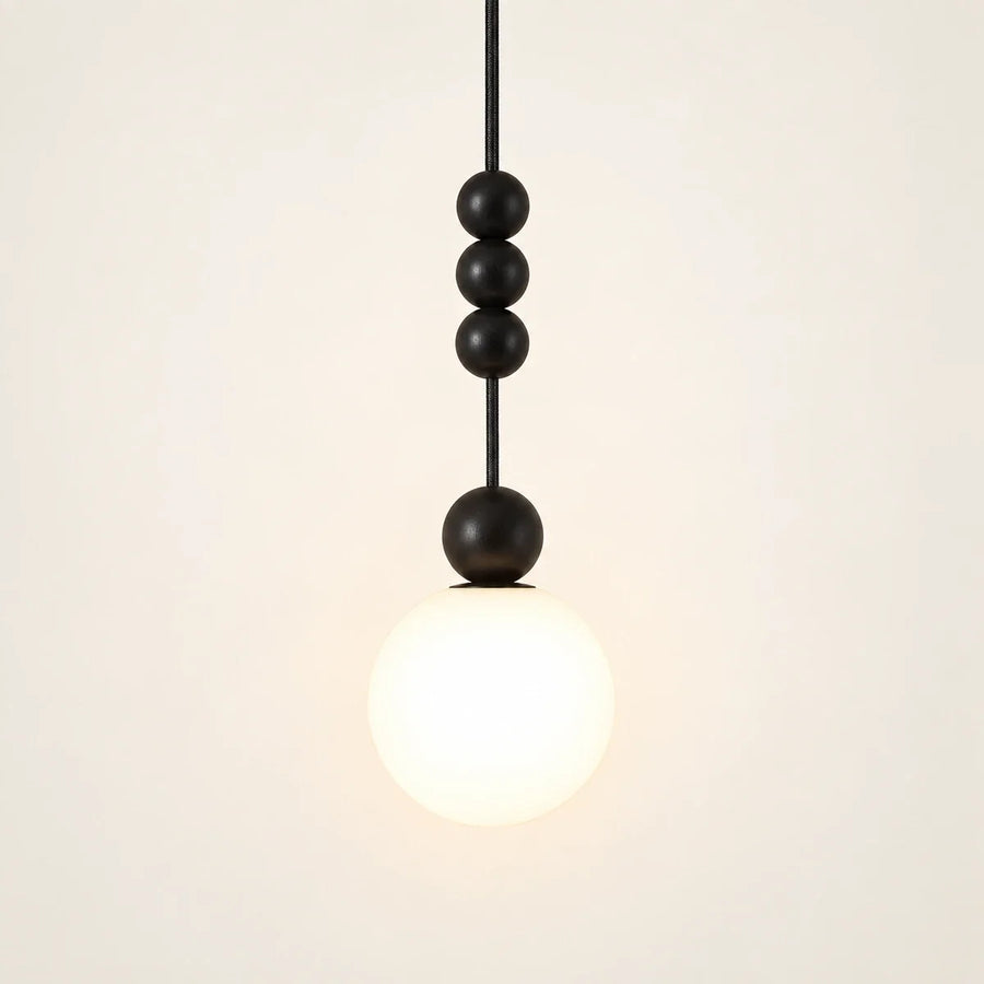 Bliss & Birch Decorative Black Bead Globe Pendant