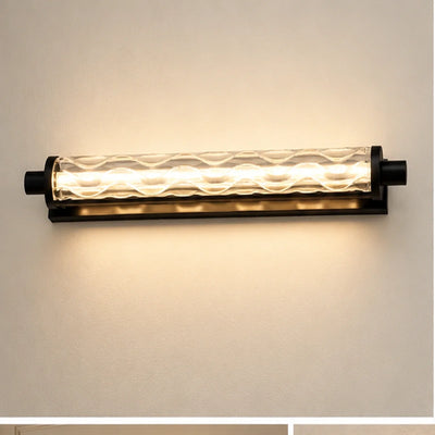 Bliss & Birch Faceted Glass Linear Mirror Light