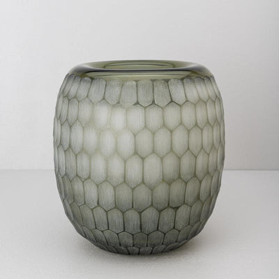 Harmony Hex Glass Vase | Decorative Table Vase | Modern Flower Vase for Living Room & Home Decor