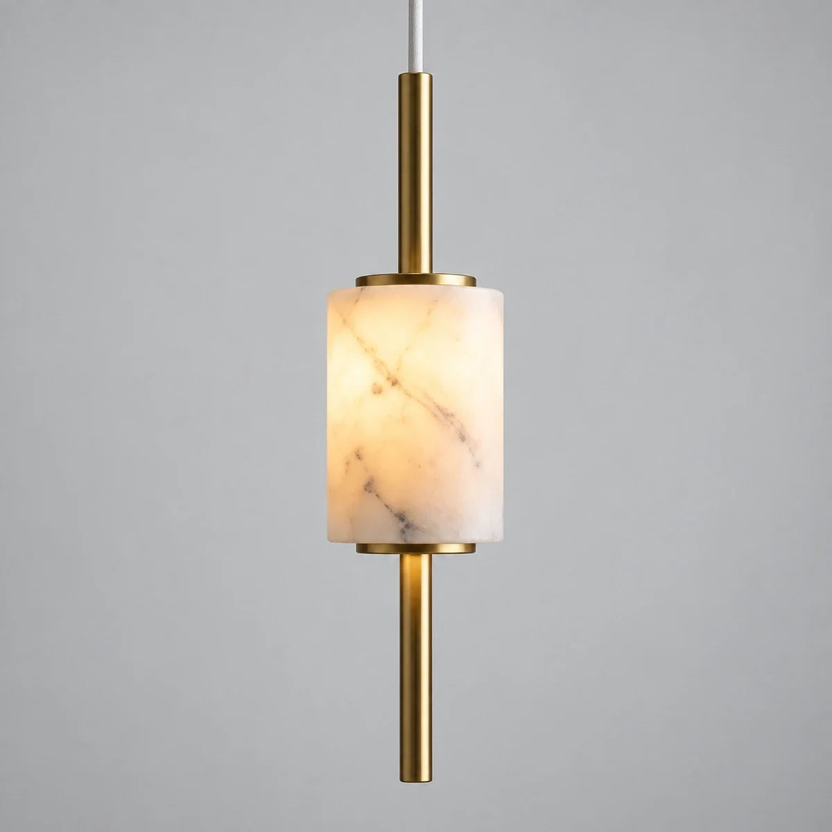 Bliss & Birch Marble Rollo Pendant Light