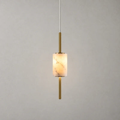 Bliss & Birch Marble Rollo Pendant Light