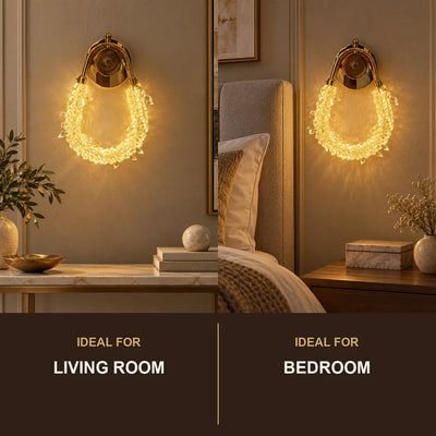 Bliss & Birch Faceted Loop Decorative Wall Light