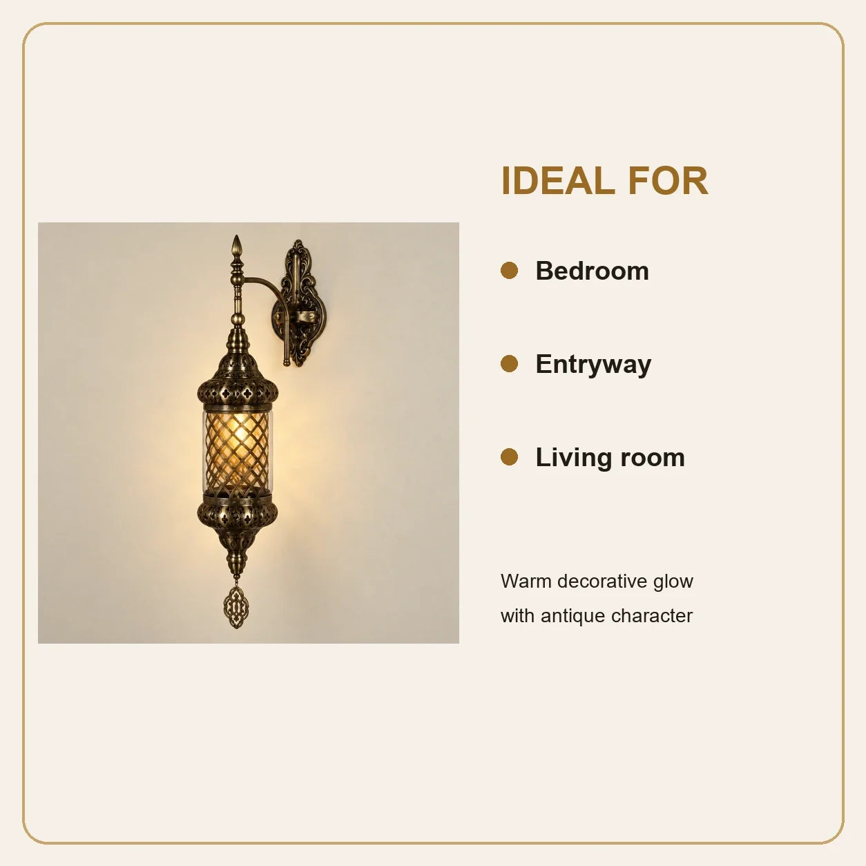 Bliss & Birch Antique Mesh Globe Wall Sconce