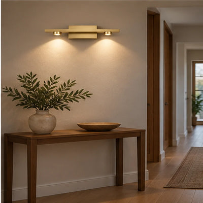 Bliss & Birch Antique Brass Two-Light Accent Bar