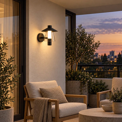 Bliss & Birch Halo Hood Outdoor Wall Light