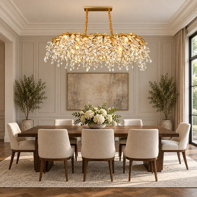 Bliss & Birch Linear Crystal Drop Chandelier