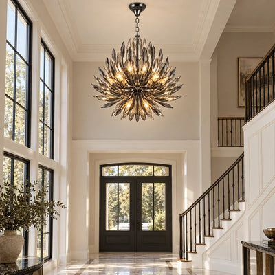 Bliss & Birch Smoke Crystal Branch Chandelier