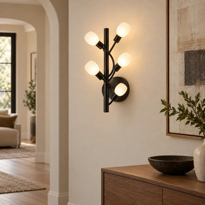 Bliss & Birch Five-Globe Branch Wall Sconce