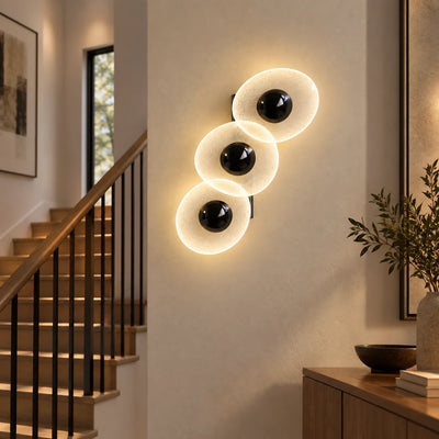 Bliss & Birch Triple Oval Illuminated Wall Art