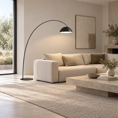 Bliss & Birch Large Arc Dome Floor Lamp