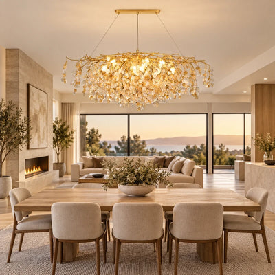 Bliss & Birch Grand Botanical Crystal Chandelier