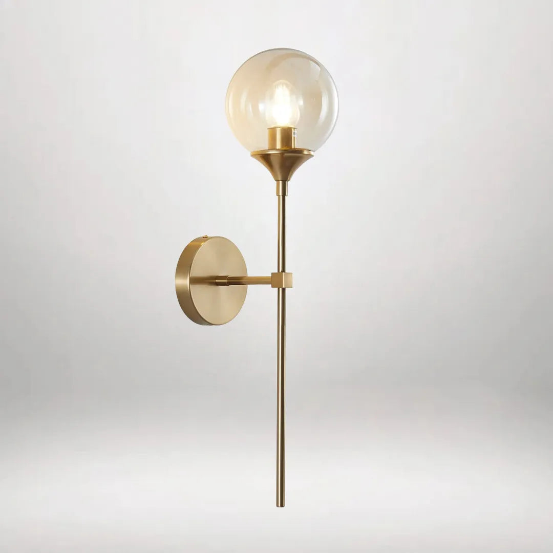Round Ball Head Gold Sconce (Set of 2)