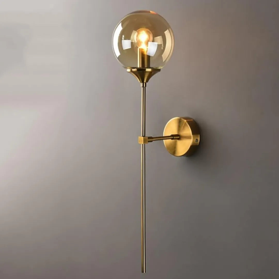 Round Ball Head Gold Sconce (Set of 2)