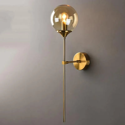 Round Ball Head Gold Sconce (Set of 2)