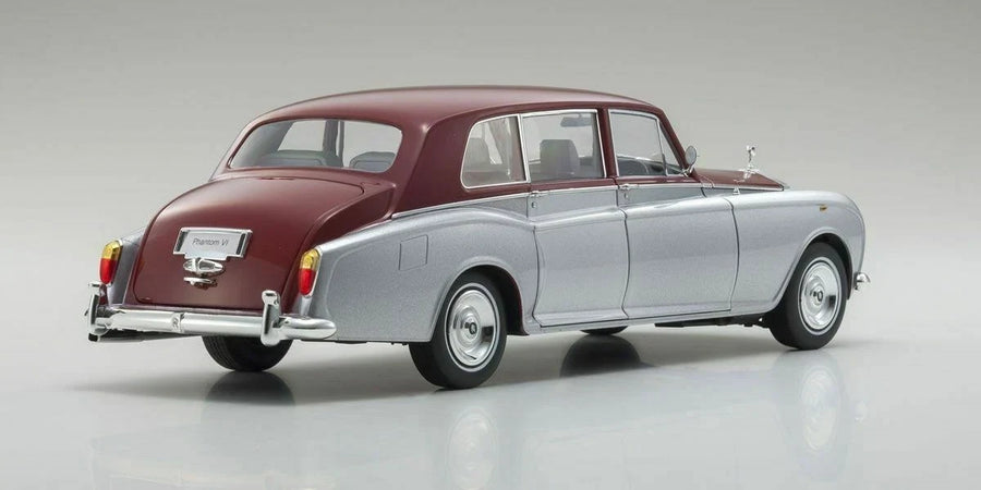 Rolls-Royce Phantom VI Silver/Red – 1:18 Diecast by Kyosho
