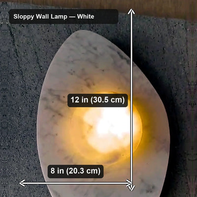 Bliss & Birch Sloppy Marble Wall Lamp
