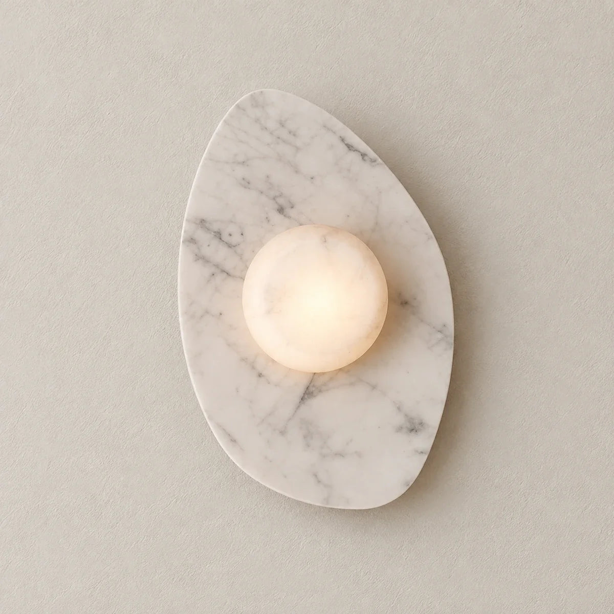 Bliss & Birch Sloppy Marble Wall Lamp