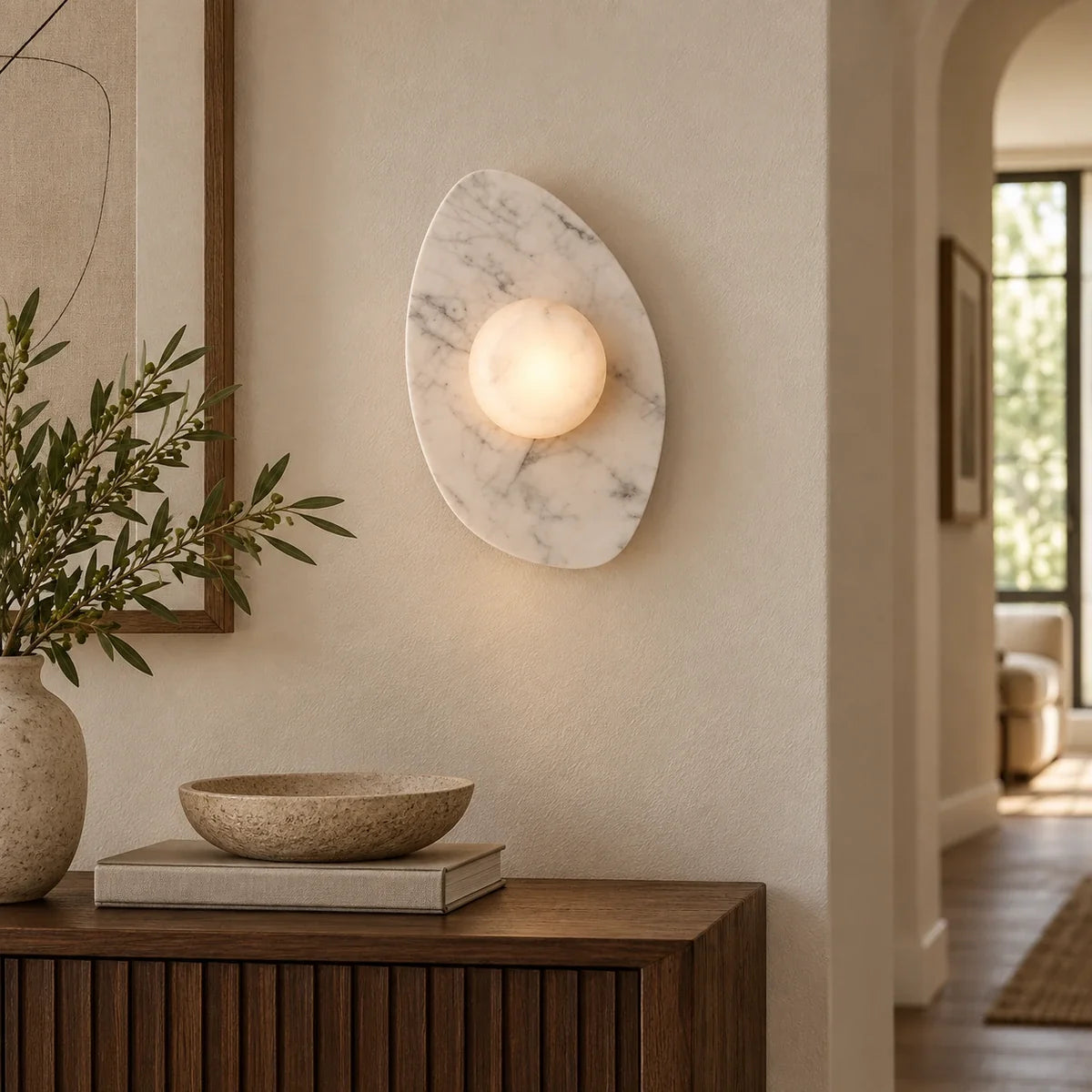 Bliss & Birch Sloppy Marble Wall Lamp