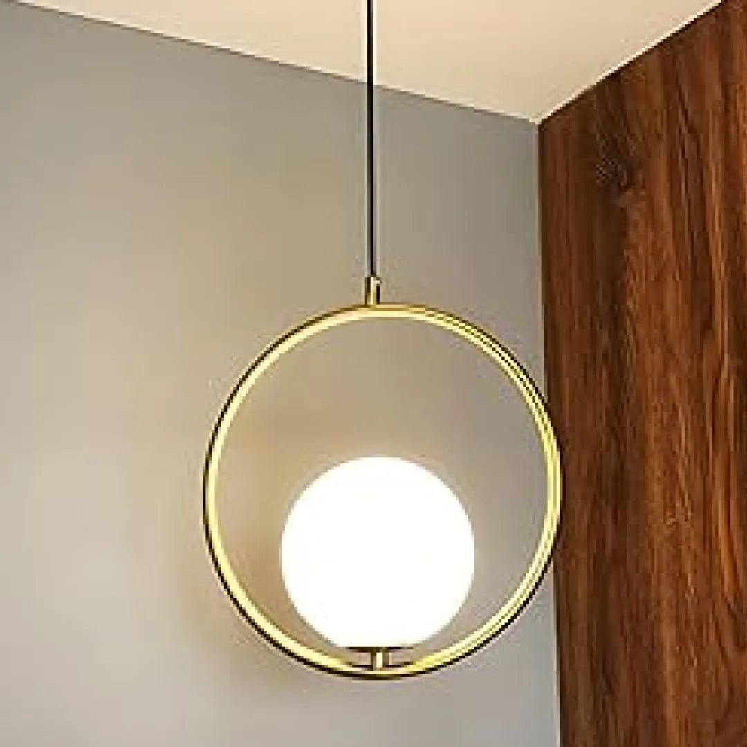 B&B Spherical Metal & Glass Hanging Light (Pack of 4)