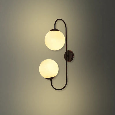 S-Curve Dual Globe Wall Sconce (Set of 4)