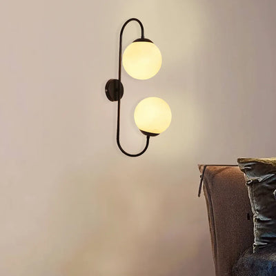 S-Curve Dual Globe Wall Sconce (Set of 4)