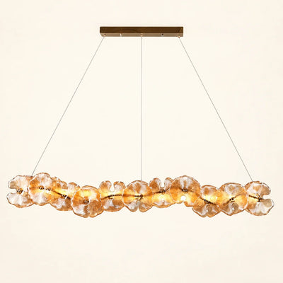 Bliss & Birch Floral Glass Linear Pendant