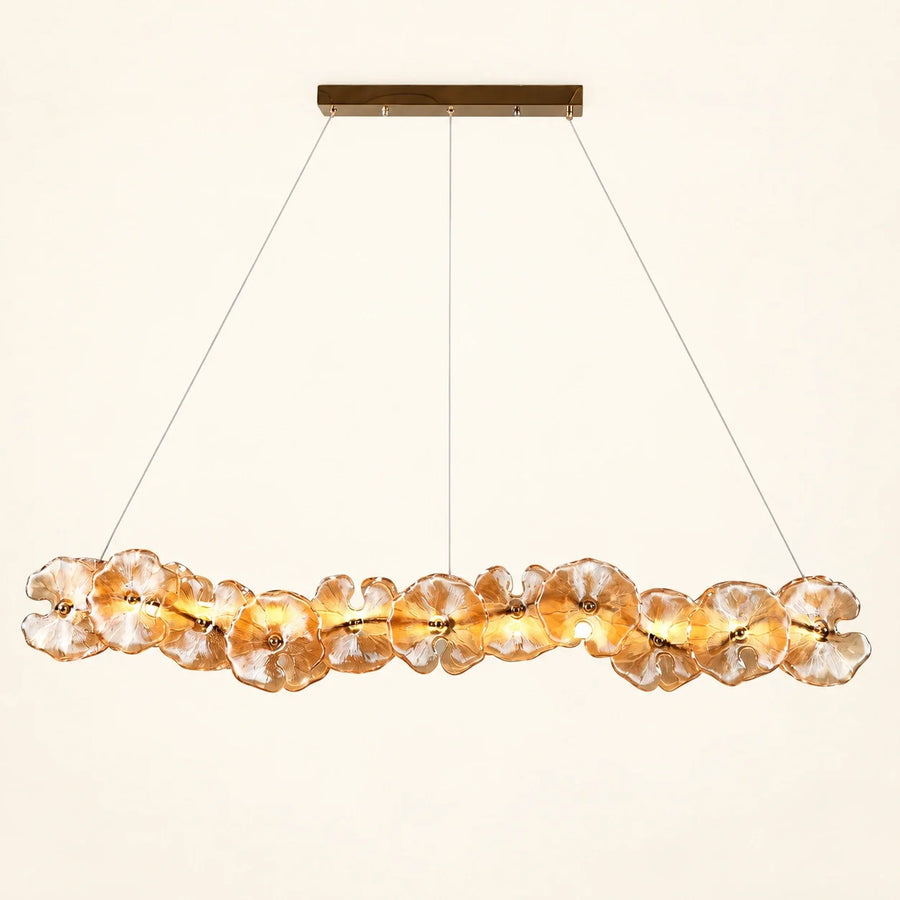 Bliss & Birch Floral Glass Linear Pendant