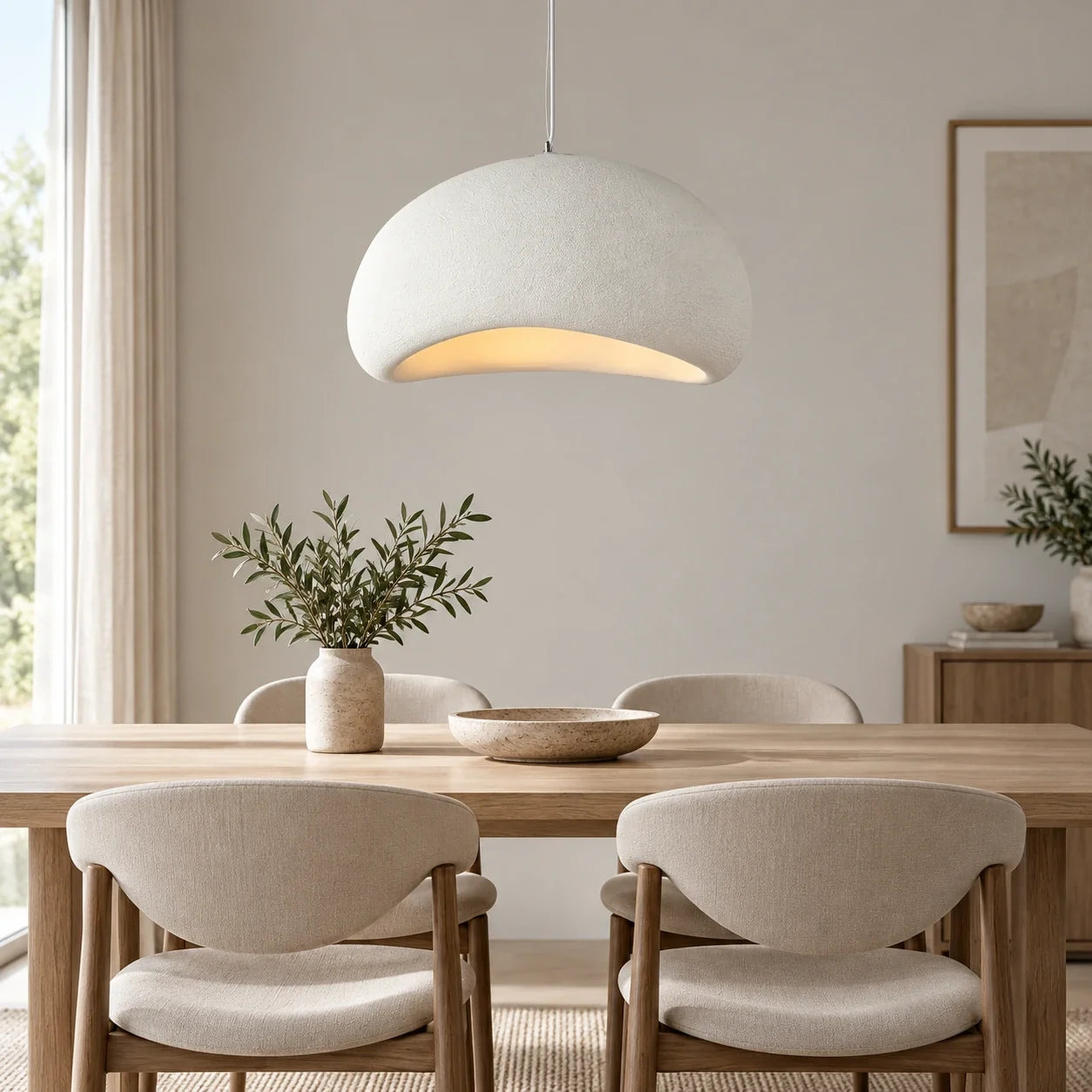 Bliss & Birch Textured Curved Dome Pendant