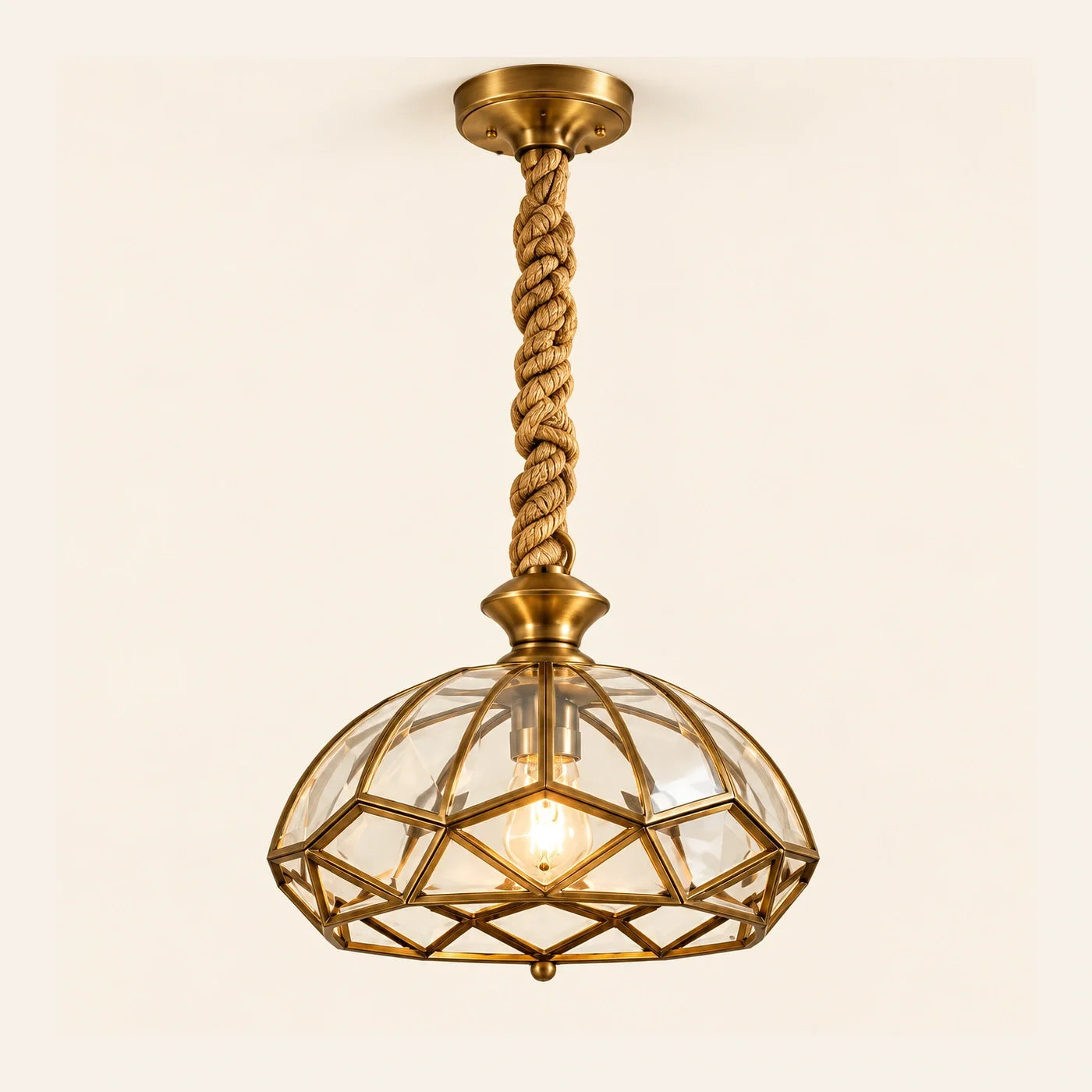 Bliss & Birch Antique Geometric Cage Pendant