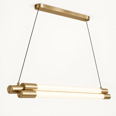 Bliss & Birch Gold-Tone Linear Tube Pendant