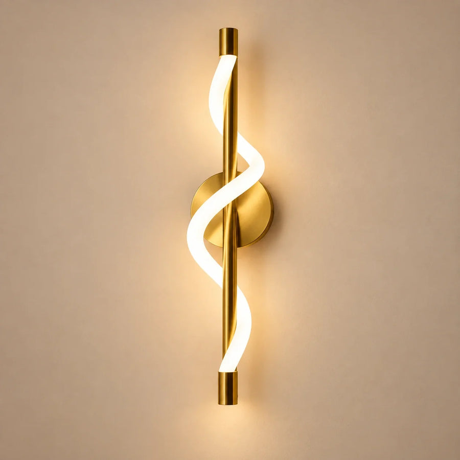 Bliss & Birch Twisted Ribbon Linear Wall Light