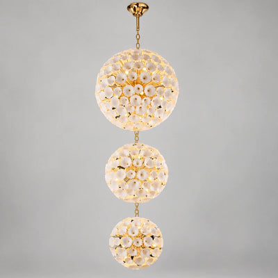 Bliss & Birch Three-Tier Ceramic Flower Chandelier