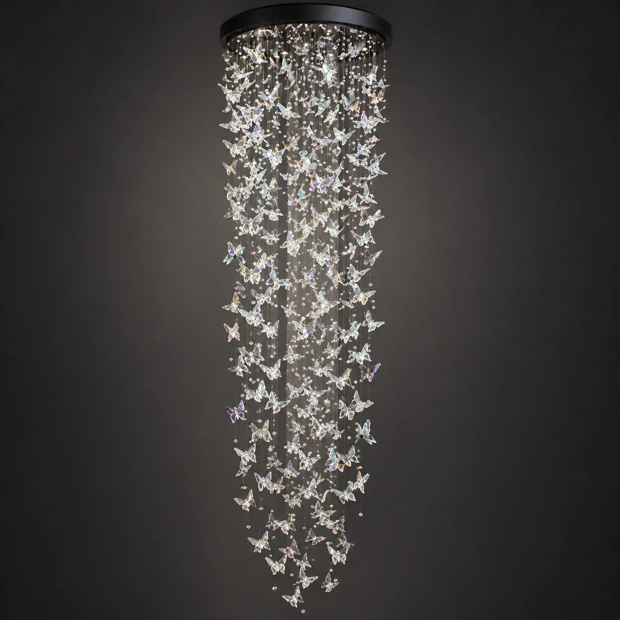 Bliss & Birch Cascading Butterfly Crystal Chandelier