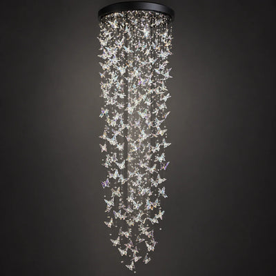 Bliss & Birch Cascading Butterfly Crystal Chandelier
