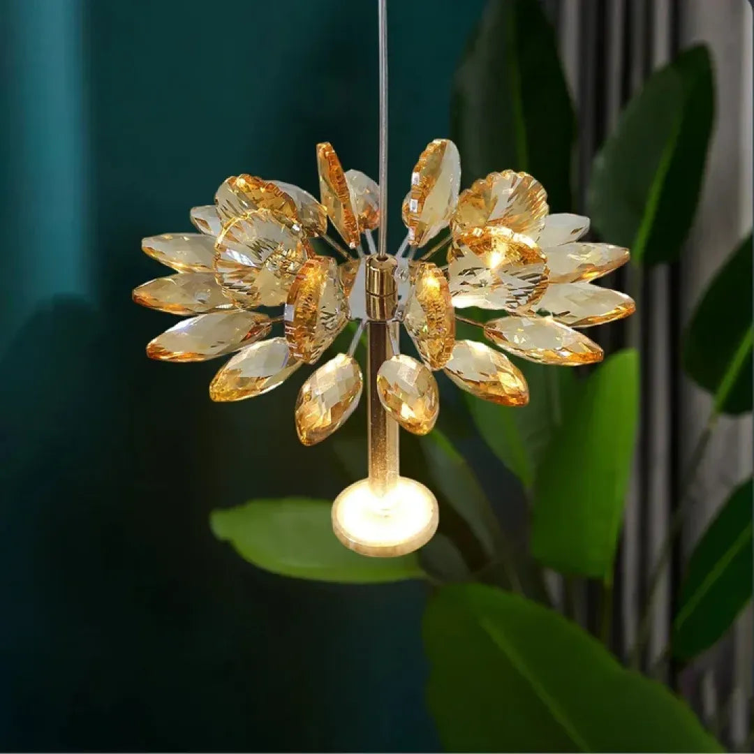 18-Light Crystal Flower Chandelier
