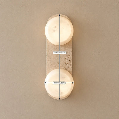 Bliss & Birch Travis Track Marble Wall Light