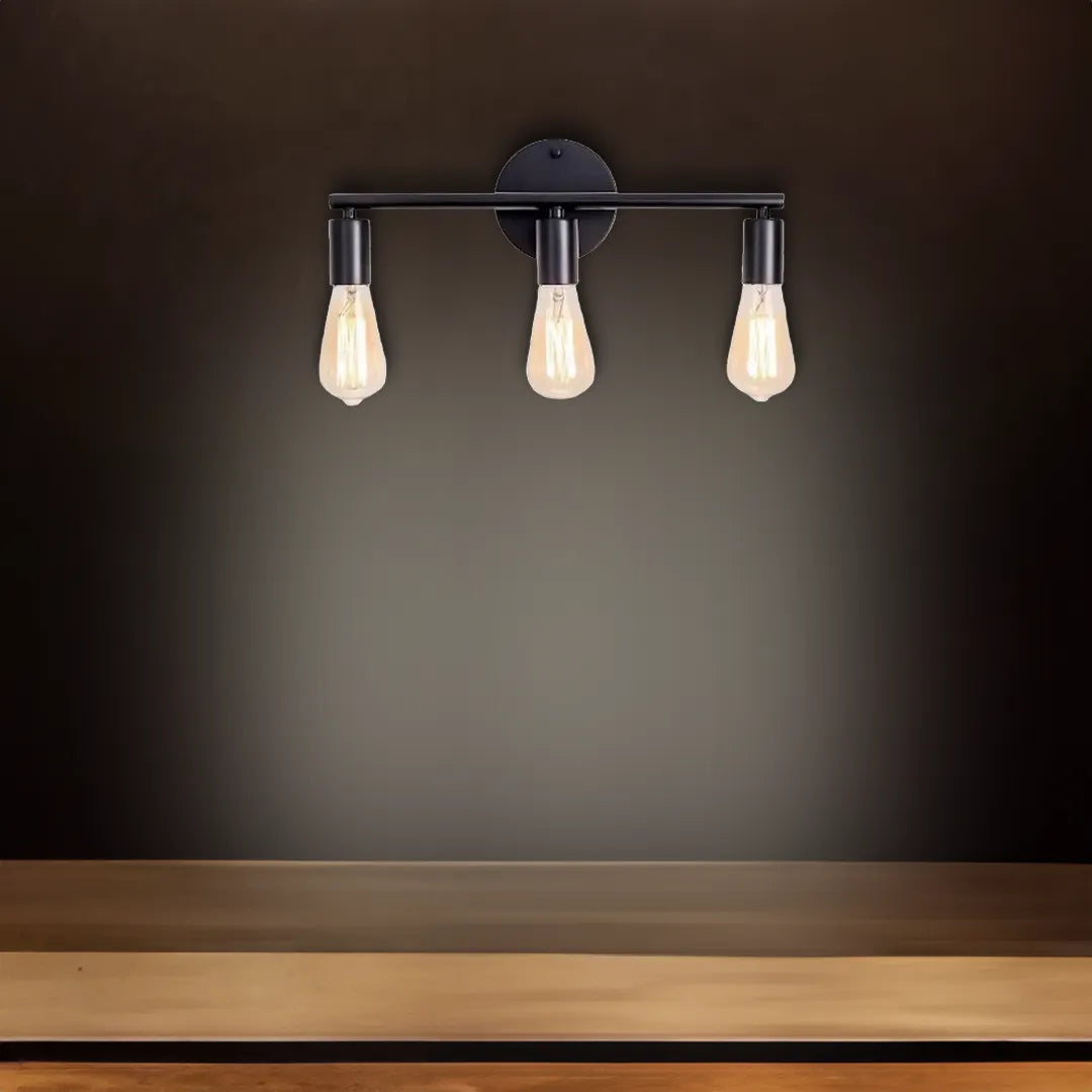 Triad Noir 3-Light Vanity Wall Lamp (Set of 4)