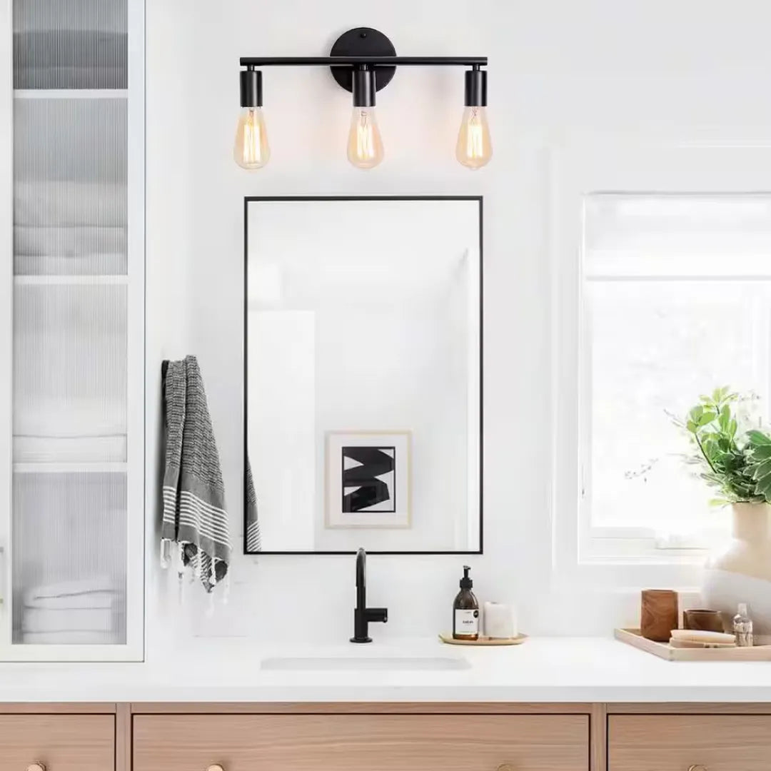 Triad Noir 3-Light Vanity Wall Lamp (Set of 4)
