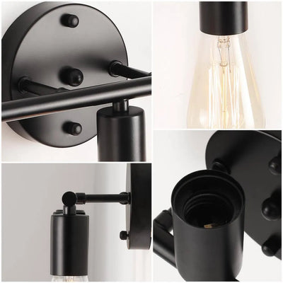 Triad Noir 3-Light Vanity Wall Lamp (Set of 4)