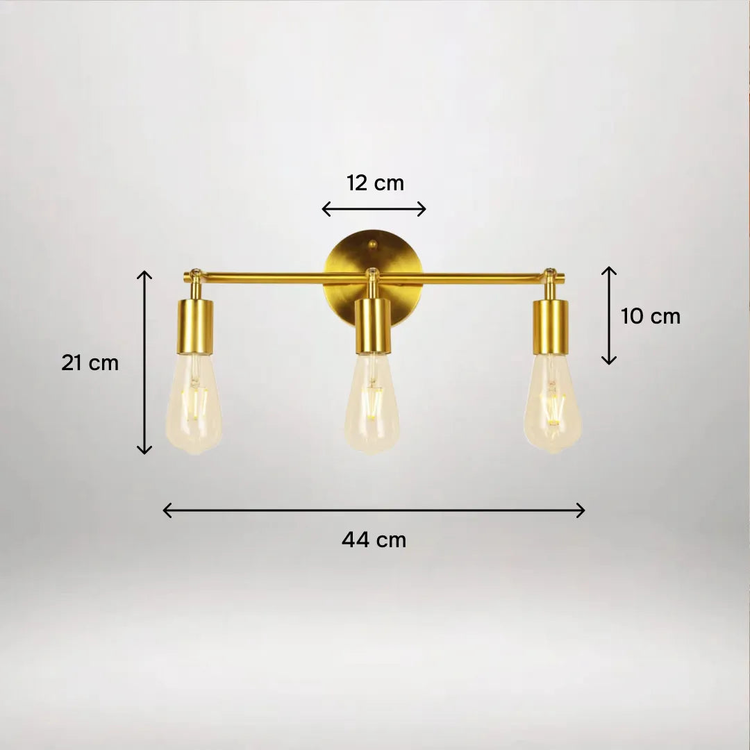 Triad Noir 3-Light Vanity Wall Lamp (Set of 4)