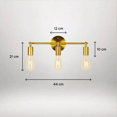 Triad Noir 3-Light Vanity Wall Lamp (Set of 4)