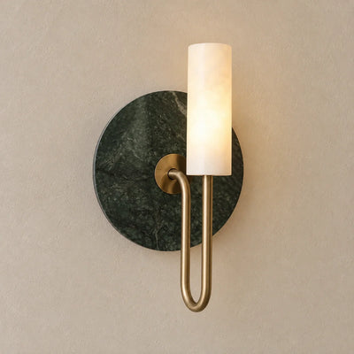 Bliss & Birch Vesta Green Marble Wall Lamp