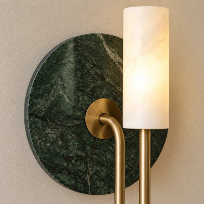 Bliss & Birch Vesta Green Marble Wall Lamp