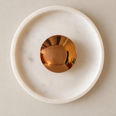 Bliss & Birch Orbis Curv Marble Wall Light