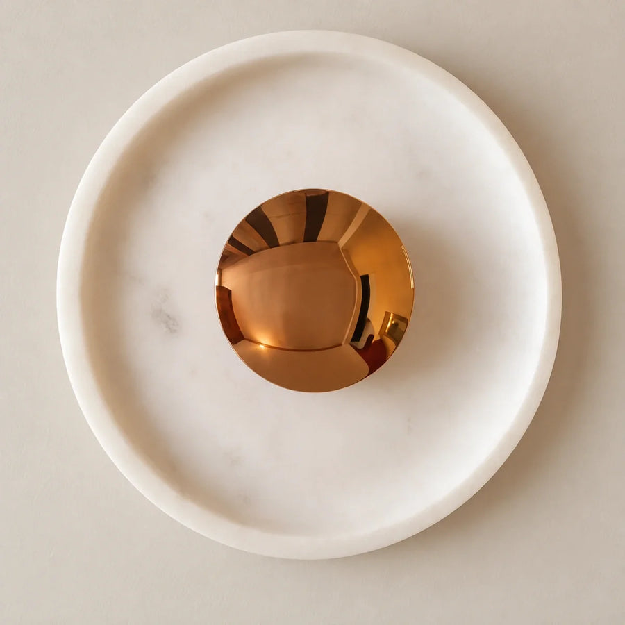 Bliss & Birch Orbis Curv Marble Wall Light