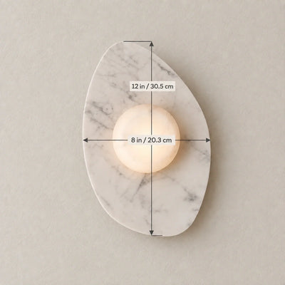 Bliss & Birch Sloppy Marble Wall Lamp